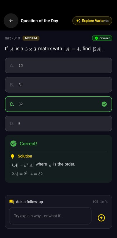 SolveKar AI Question of the Day with step-by-step solution