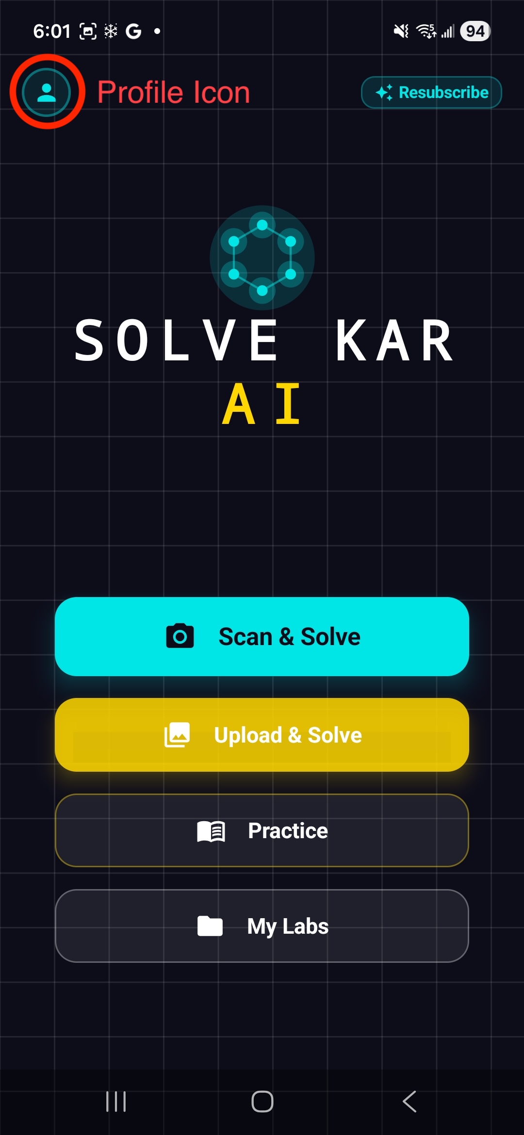 Step 1 - Go to Profile